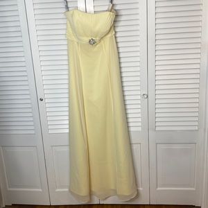 Alexia Designs | NWT Buttercream Yellow Strapless Dress | Size 10